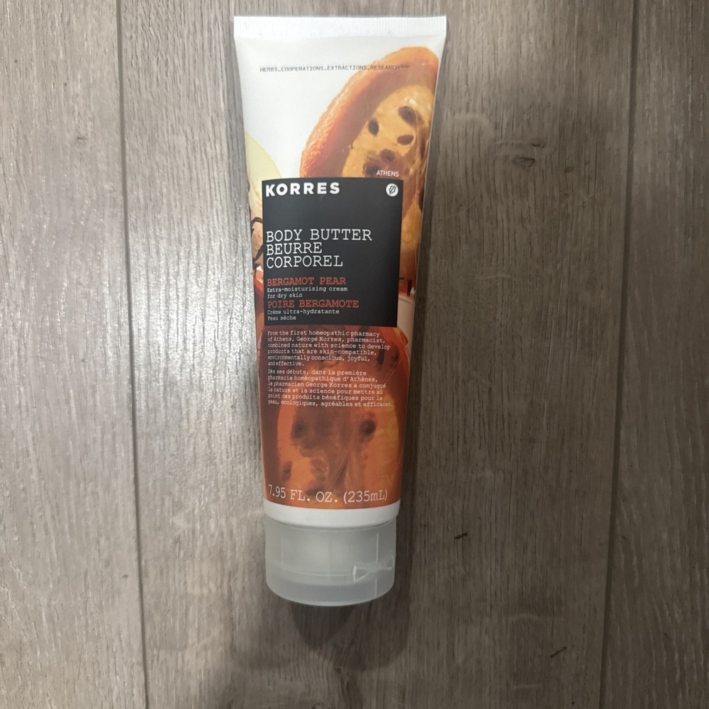 Korres Bergamot Pear Body Butter Lotion Moisturizer 7.95 Fl. Ounces NEW